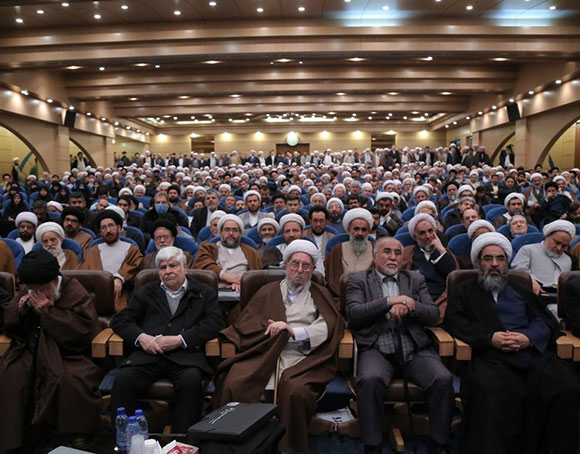 حضور آیت الله امینی در همایش ابعاد اخلاقی شخصیت آیت الله هاشمی رفسنجانی(ره) در قم